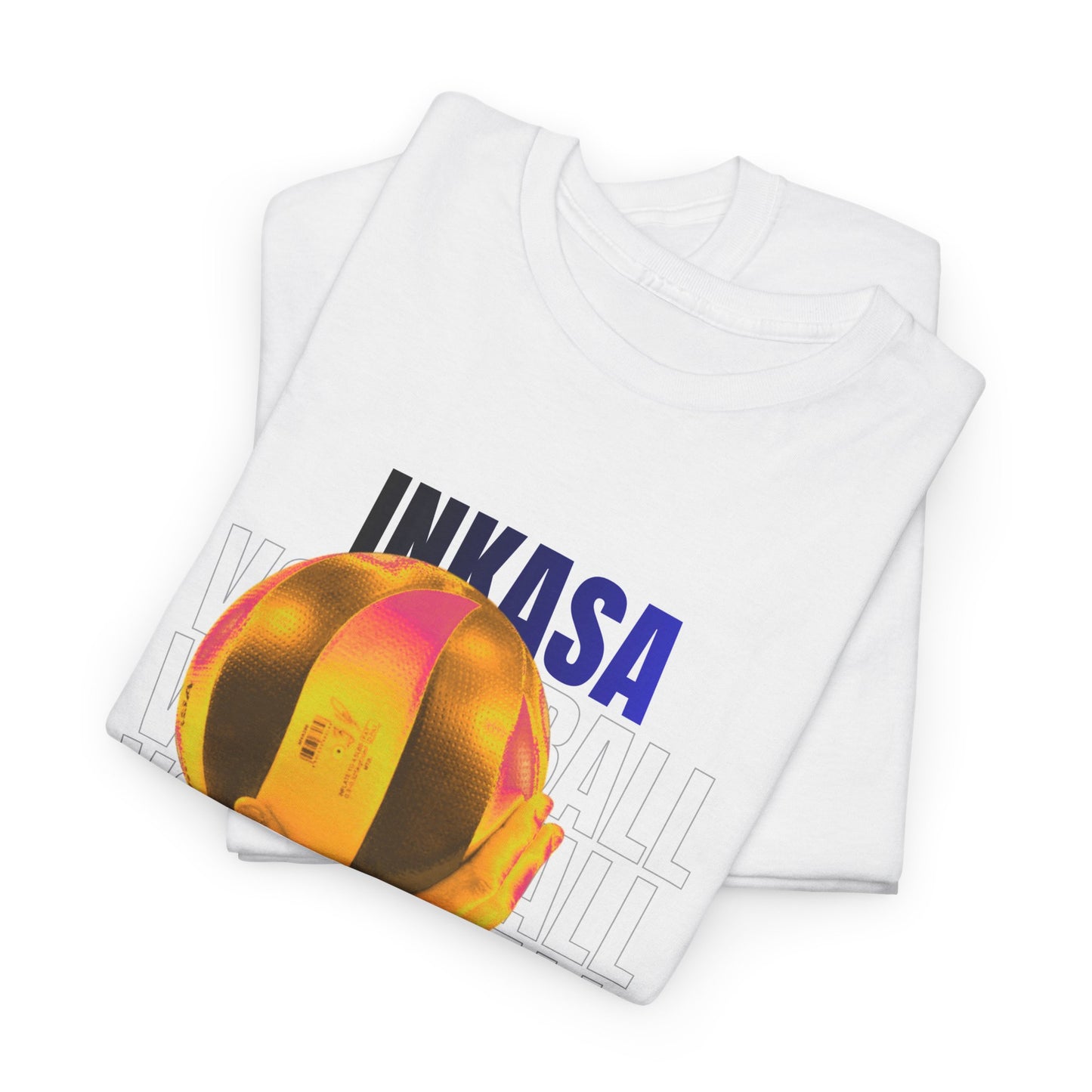Inkasa Volleyball 2026 Tee | Retro Neon Volleyball Graphic Shirt