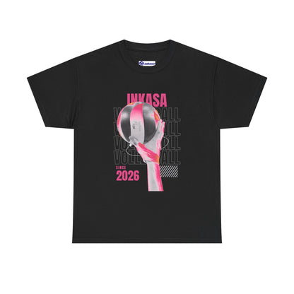 Inkasa 2026 Volleyball Tee — Retro Neon Volleyball Graphic Shirt