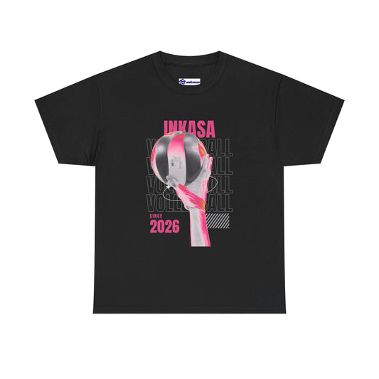 Inkasa 2026 Volleyball Tee — Retro Neon Volleyball Graphic Shirt